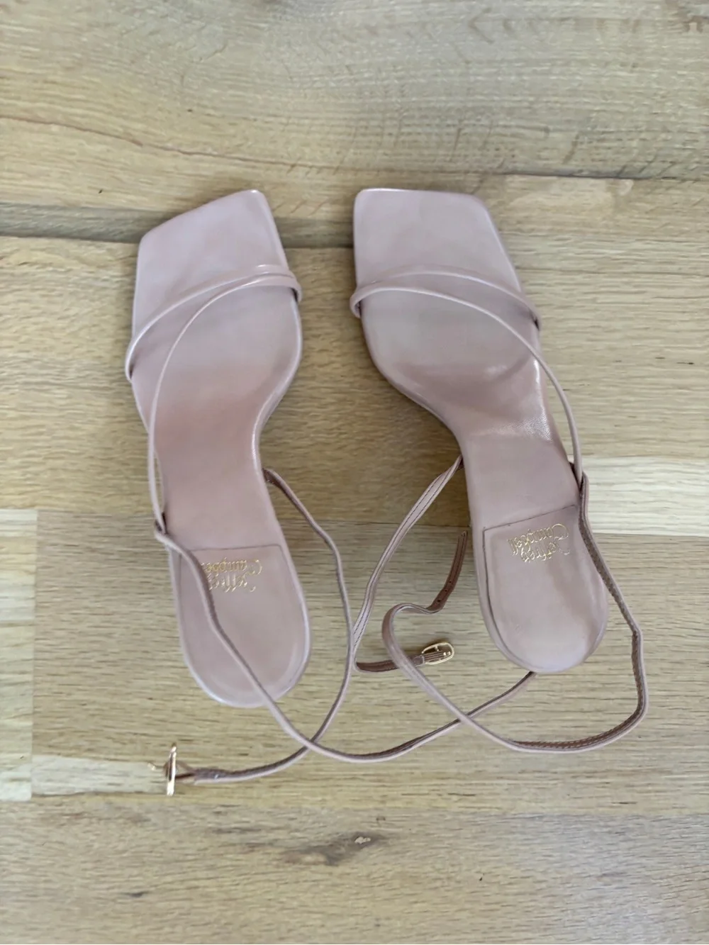Jeffrey Campbell Strappy Wedge Sandals in Dusty Rose or neutral blush!